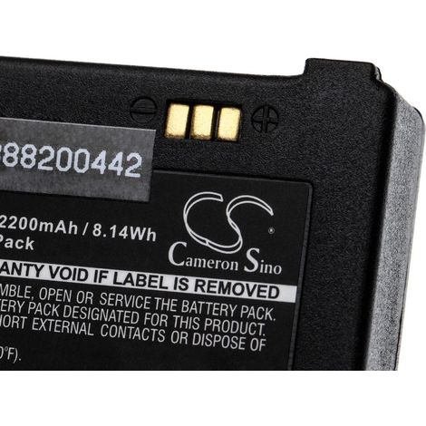 vhbw Battery Replacement for Bixolon PBP-R200 for Printer Copier Scanner Label Maker (2200mAh, 3.7 V, Li-Ion) (1/2)