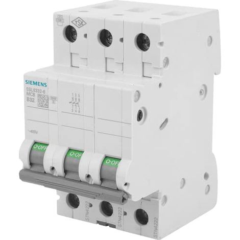 Siemens 5SL63326 Interruttore magnetotermico 3 poli 32 A 400 V (1/4)