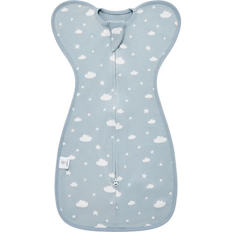 1 gigoteuse anti-coups de pied, coton 100 %, taille S/60 cm, fermeture éclair double sens, ourlet élargi, pour nouveau-nés (1/5)