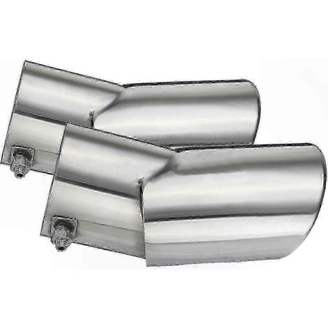 Silencieux d'échappement en acier inoxydable, paire de tuyaux de sortie pour SUV, modèles 02-10, résistant à la corrosion, finition polie, remplacement direct, compatible avec véhicules utilitaires sp (1/3)