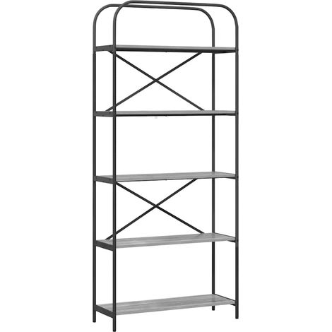 Maison Exclusive - Bücherregal Graues Sonoma 80 x 30 x 183 cm Hol (1/5)