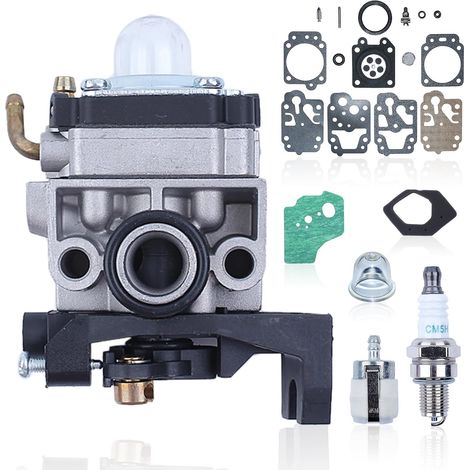 Carburateur GX35 pour Honda GX35 GX25 GX22 GX31 Tondeuse à Gazon, Remplace OEM 16100-Z0Z-034, avec Kit de réparation, Filtre à Huile, Bougie d'allumage, Bulle d'huile, Filtre à Carburant (1/5)