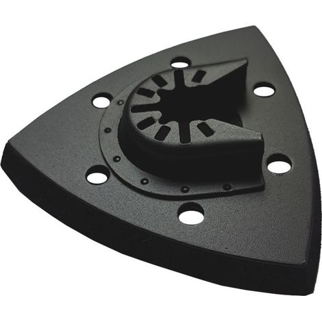 90 90mm selbstklebende Dreieckscheibe Schleifpapierhalter, 6-Loch selbstklebender Schleifpapierhalter einzeln 90mm Schnellöffnung (1/3)