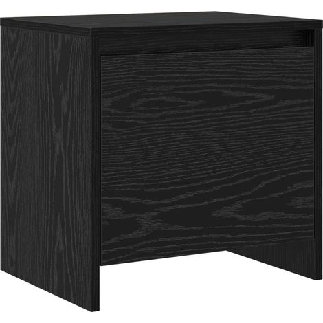 Maison Exclusive - Armadio da Notte Rovere Nero 45 x 34 x 44,5 cm (1/5)