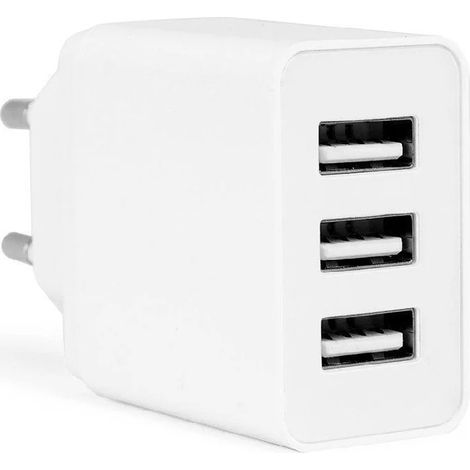 Cargador de Pared Orbegozo EN 1100 3xUSB 3.1A carga rápida compacto Oferta exclusiva (1/3)