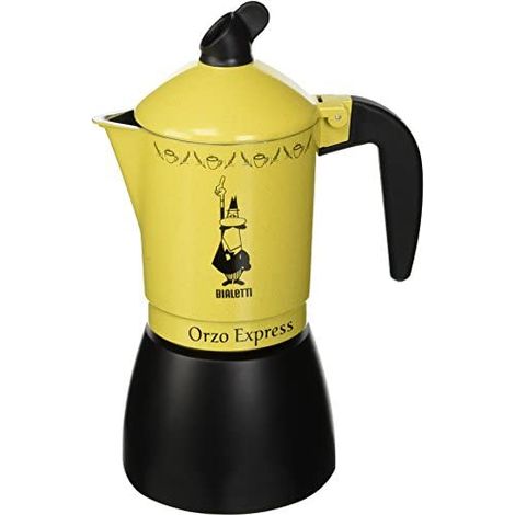 Bialetti Orzo Express Cafetera italiana Aluminio, Negro