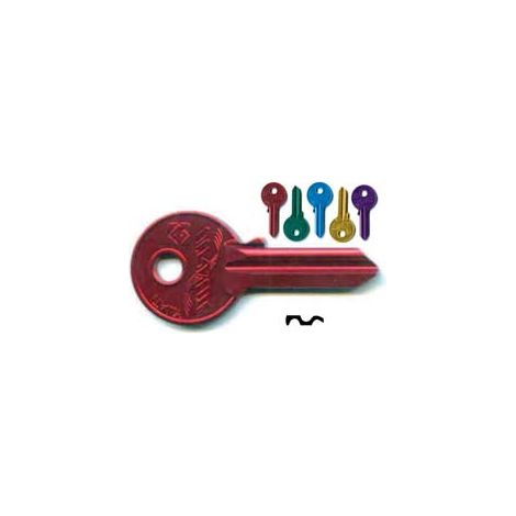 CHIAVI PER CILINDRI UNIVERSAL 4 SPINE GRANDI UL052U- - UL052U DX ultralite 5 colori assortiti - 10 pezzi SILCA