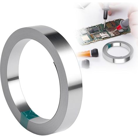Nickel Strip Pure Nickel Strips, 0.25 x 8 mm Nickel Plate for 18650 Battery Soldering, 10M Nickel Strips for Spot Welder Accessories (1/5)