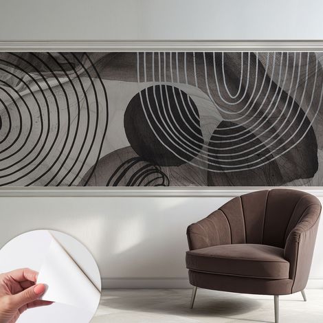 Fotomurale adesivo - Carta da parati adesiva - per la cucina camera da letto per la soggiorno - Armonia delle forme 250x104 cm (1/5)