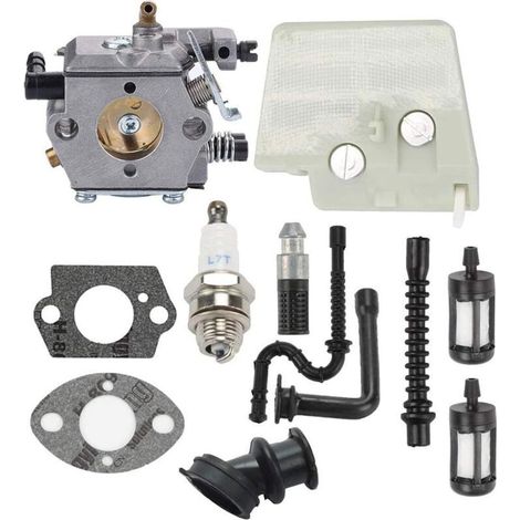 Carburatore WT-194 con filtro aria di ricambio per Stihl 024 026 MS240 MS260 024AV 024S. Sostituzione per Walbro WT-194-1 WT-22. Carburatore per motosega, sostituisce 11211200611-Crezuo.