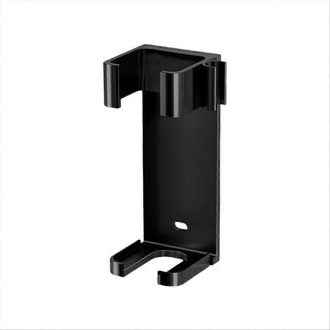 Support mural en aluminium noir pour fer à friser (1/5)