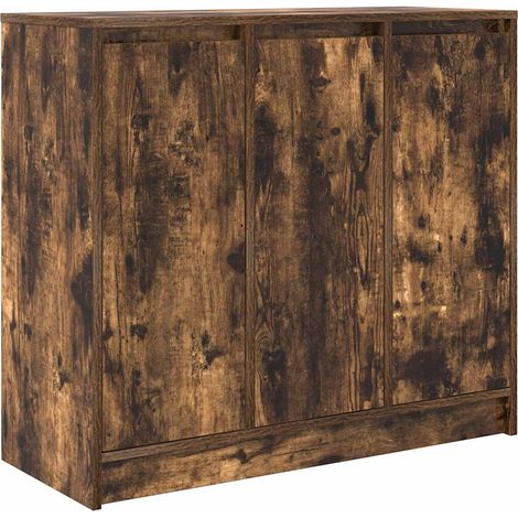 Maison Exclusive - Aparador roble ahumado 85x34x76 cm madera de i