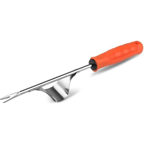 1 Piece Stainless Steel Manual Weeder, Garden Weeder with Handle, Weed Removal Tool for Garden, Lawn, Yard for Digging, Weeding (1/4)