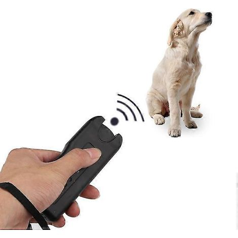 Répulsif à ultrasons pour chiens, appareil de dressage portable, fréquence réglable, empêche efficacement les attaques et le harcèlement des chiens, facile à transporter (1/4)