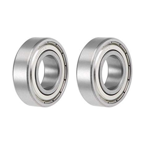 6004ZZ Rillenkugellager Z2 20 mm x 42 mm x 12 mm, doppelt geschirmt, Kohlenstoffstahl, 2 Stück (1/5)