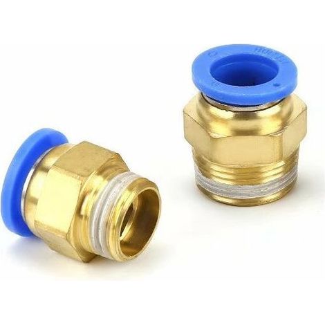 conectores rápidos de aire, racores neumáticos, racores de conexión rápida de 6 mm de diámetro para la industria automotriz (PT1/4) (1/5)