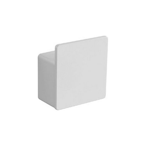 Appendino bagno design moderno in acciaio inox bianco opaco  NUEVO-B kamalu