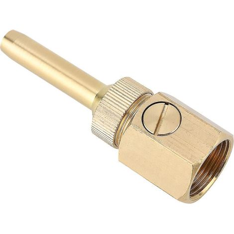 Adjustable Universal Brass Fountain Nozzle DN15 Female Thread Straight Spray Head for Garden Watering and Irrigation Systems (1/4)