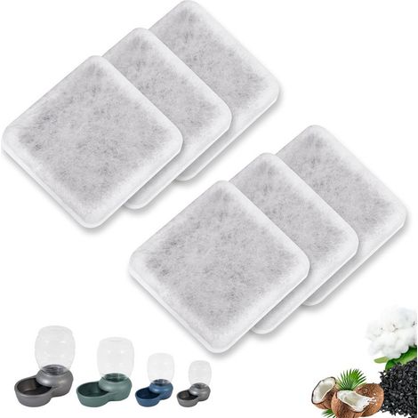Filtri di ricambio con carbone attivo per fontanelle per animali domestici - Petmate Replendish Mason Gravity Waterers - acqua automatica (1/2)