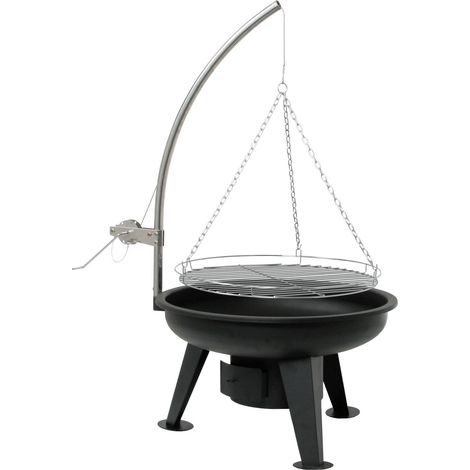 BBQ-Toro Parrilla giratoria con rejilla Ø 64 cm Parrilla de carbón, cuenco de fuego (1/5)