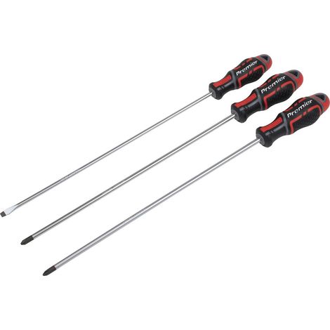 Sealey GripMAX® Screwdriver Set Long 3pc AK4372