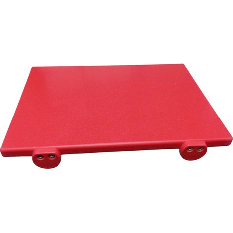Tagliere da cucina Professionale rosso cm 40x30x2 per carni crude in polietilene Certificato HACCP anticontaminazioni Alimentare antibatterico Con Fermi Inox