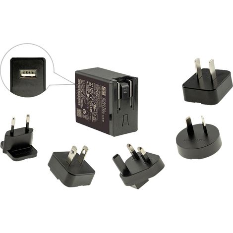 MEAN WELL NGE12I05-USB Steckernetzteil, Festspannung 5 V/DC  12 W