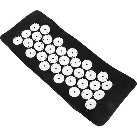 Bracelet d'acupression pour bras, sangle de massage anti-douleur, équipement de yoga et fitness, bande de soin musculaire, lot de 1, ajustable, noir (1/5)