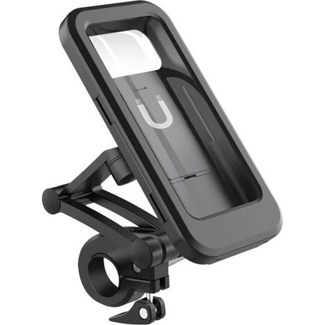 Support de téléphone étanche pour vélo - Réglable - Universel - Rotation à 360° - Accessoires vélo - Noir (1/5)