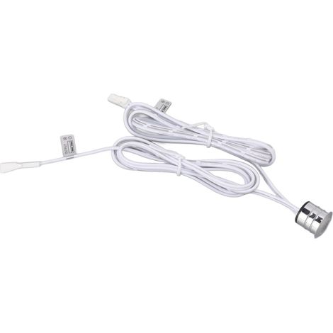 Interrupteur tactile LED bleu encastré avec dissipation de chaleur pour éclairage de placards et caves à vin (1/5)