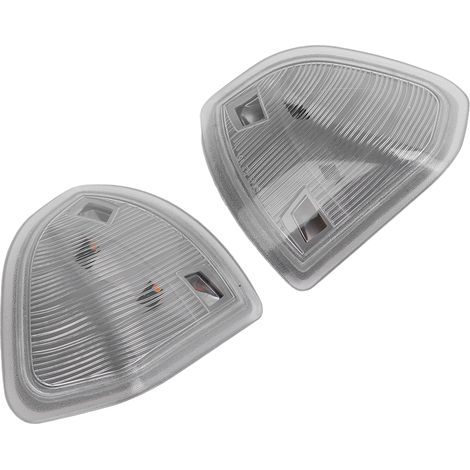 2 Pièces Feux Clignotants LED pour Rétroviseurs Gauche Droite 68302828AA 68302829AA Dodge Ram 1500 2011‑2017 - Blanc Transparent (1/5)