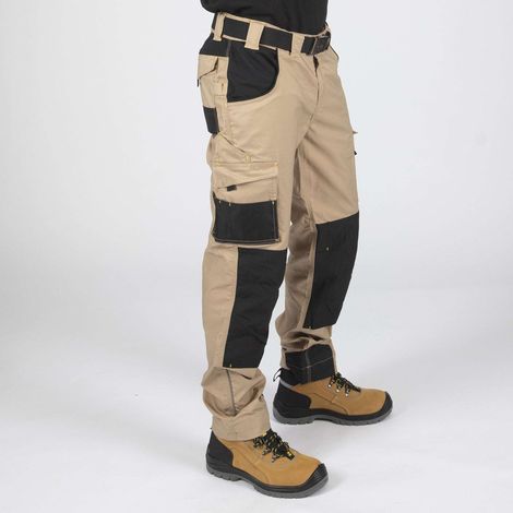 ADAM PANTALON DE TRAVAIL 1204 Beige , Noir 48 (1/5)