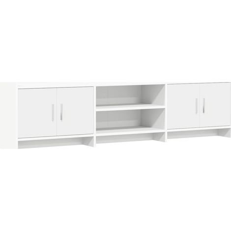 TV Cabinet 168 x 33 x 47 cm White Engineered Wood vidaXL (1/5)