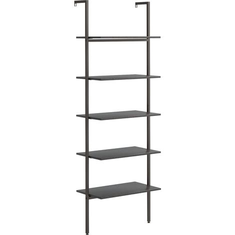 vidaXL Scaffale Pendente a 5 Livelli Nero 64x35x185 cm (1/5)