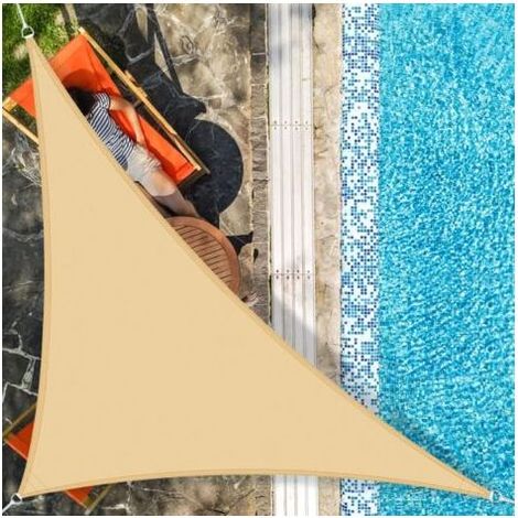 OMBRA ombra della Vela Impermeabile Triangolo 3x3x4,3m Tela Ombra Protezione UV per Giardino Terrazza all'Aperto (1/5)
