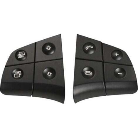 Ersatz-Lenkradbedienknopf für Mercedes-Benz W164, W245, W251, ML, GL, BR-Klasse, schwarz, 4 Tasten