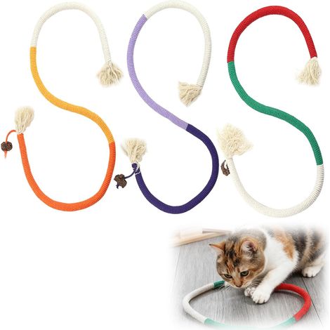 3 Pièces Jouet Chat de Dentition Interactif, Jouet Dentaire Chaton, Jouets Remplis d’Herbe à Chat Naturelle, pour Vos Animaux Réduisent Le Stress et Offrent du Divertissement (1/5)
