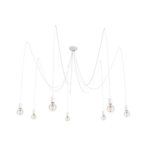 Lampadario sospeso Nowodvorski Spider bianco 7xE27 Ø300cm moderno