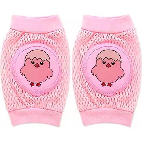 Genouillères bébé - Genouillères bébé - Chaussettes bébé - Unisexe - Genouillères - Taille unique - Protections rampantes - Rose
