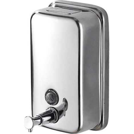 Dispenser di sapone per le mani a parete Ulisem, dispenser di sapone commerciale, dispenser di sapone in acciaio inossidabile per bagno, cucina, mercato, hotel, ristorante (500 ml) (1/4)