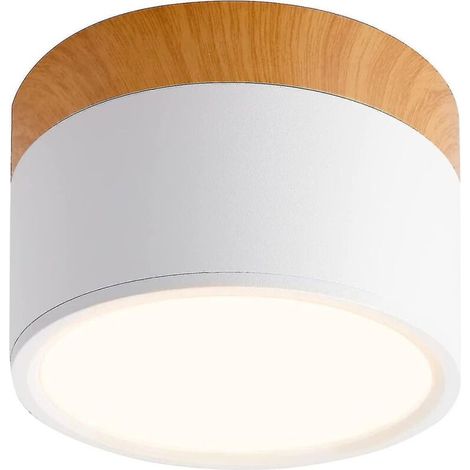 Runder LED-Deckenstrahler, warmweiß, 12 W, 108 mm, 3000 K, aus Aluminium. (1/3)