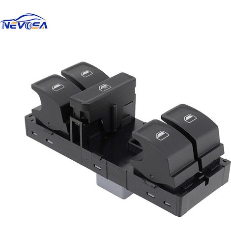 6RD959857D is suitable for Volkswagen Polo car parts, red light, 10-pin window regulator switch. (1/4)