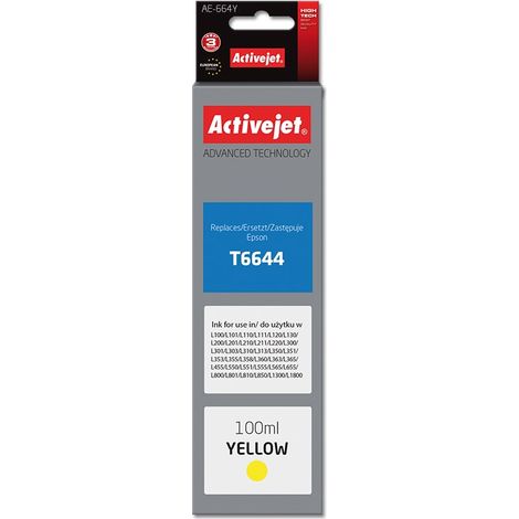 Activejet AE-664Y ink (replacement for Epson T6644 Supreme 100 ml yellow)