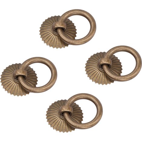 Poignées de Tiroir en Laiton Antique, Finition Vintage Résistante à la Corrosion, Accessoires Premium pour Meubles Anciens (1/5)