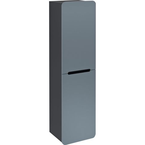 KERALA Meuble de rangement 38x143x32cm, 2x porte, gauche/droite, sienne/anthracite mat (1/4)