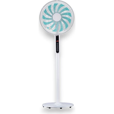 Ventilatore a piantana 13 pale con motore silenzioso e display touch con altezza regolabile a 3 livelli (1/4)