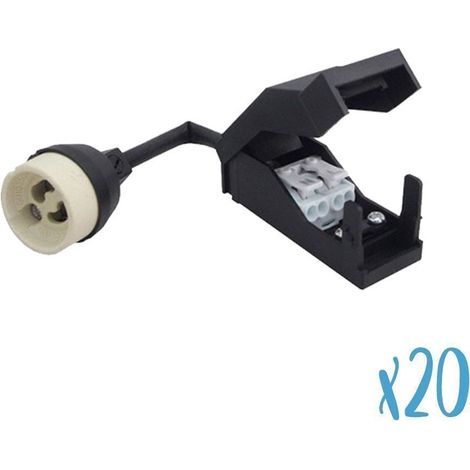 Lot de 20 Douilles GU10 Céramique Automatique 230V