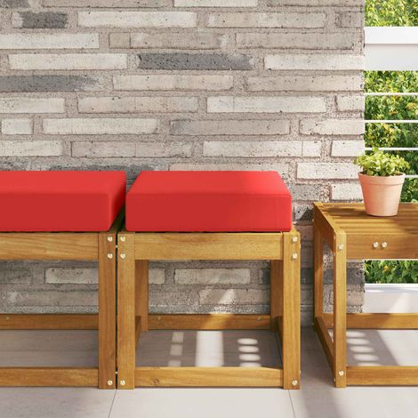 Sitzkissen für Outdoor Rot 40 x 40 x 8 cm 100 % Polyester