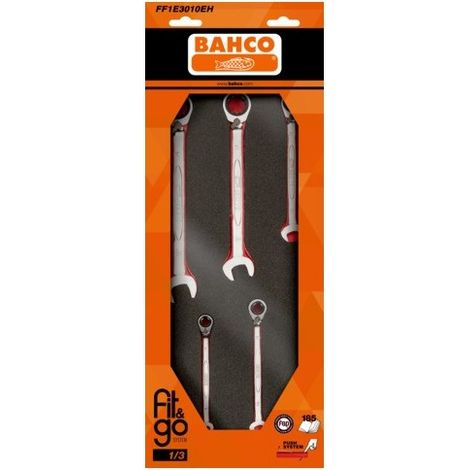BAHCO - Module mousse Fit&Go 1/3, clés mixtes - 11 Pcs emballage individuel