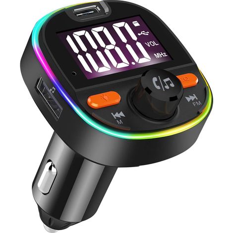 MINKUROW Bluetooth Transmisor Fm Para Coche Adaptador De Radio Para Coche Kit Manos Libres Para Coche Con Pd3.0 (1/5)
